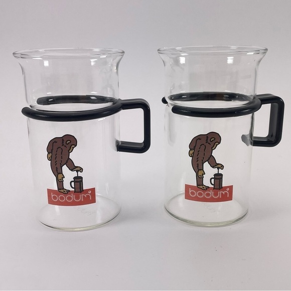 Bodum Bistro Mugs Monkey with French Press Graphics - Picture 12 of 12